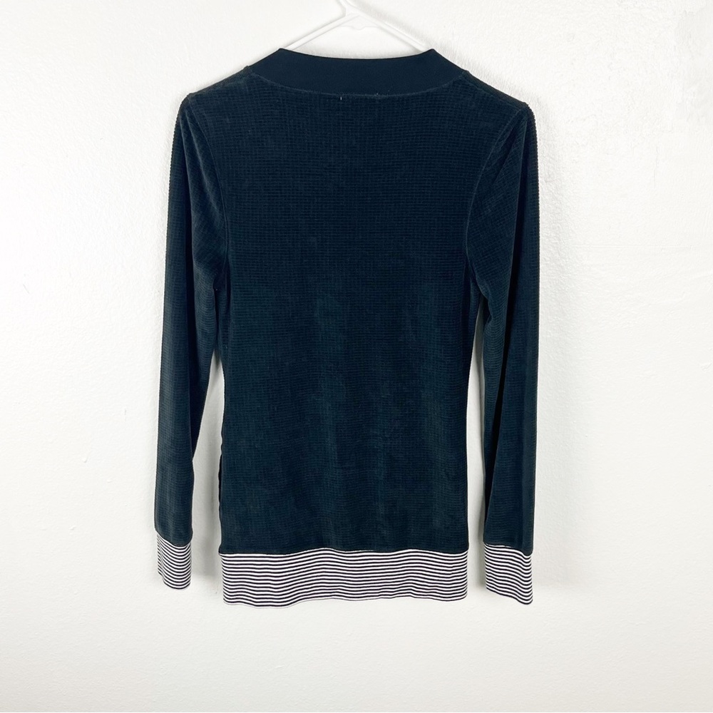 JUICY COUTURE Gray V-Neck Graphic Long Sleeves Nightshirt Small Cozy Loungewear - Picture 2 of 7